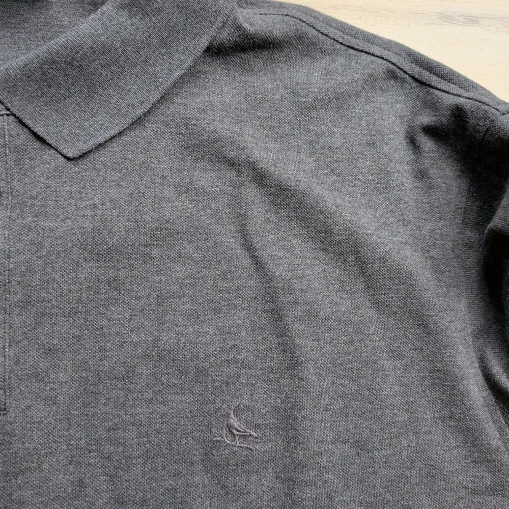 Charles Tyrwhitt Pique Polo Shirt Mens XXL Charcoal Grey Cotton Stretch